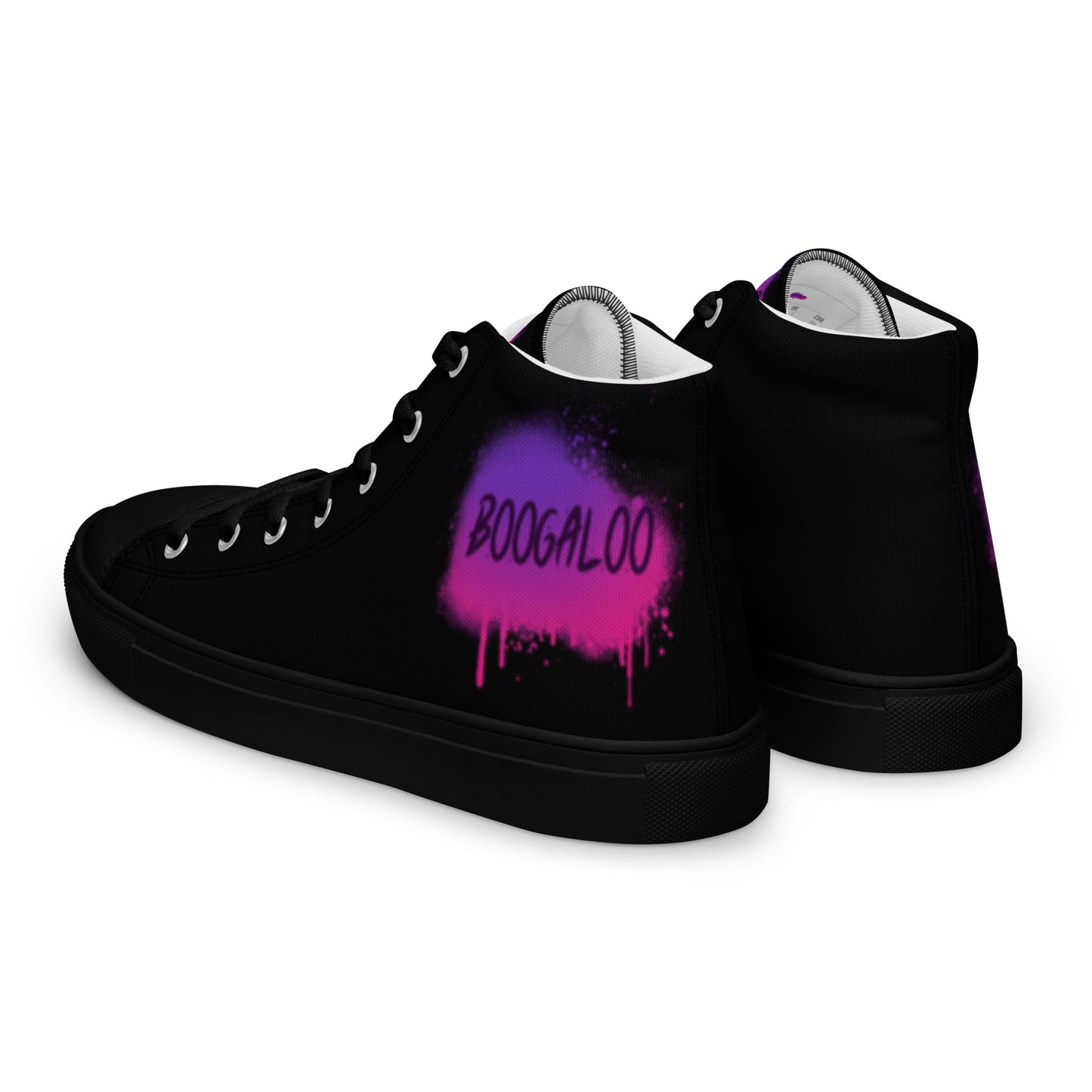 Graffiti Men’s high top canvas shoes