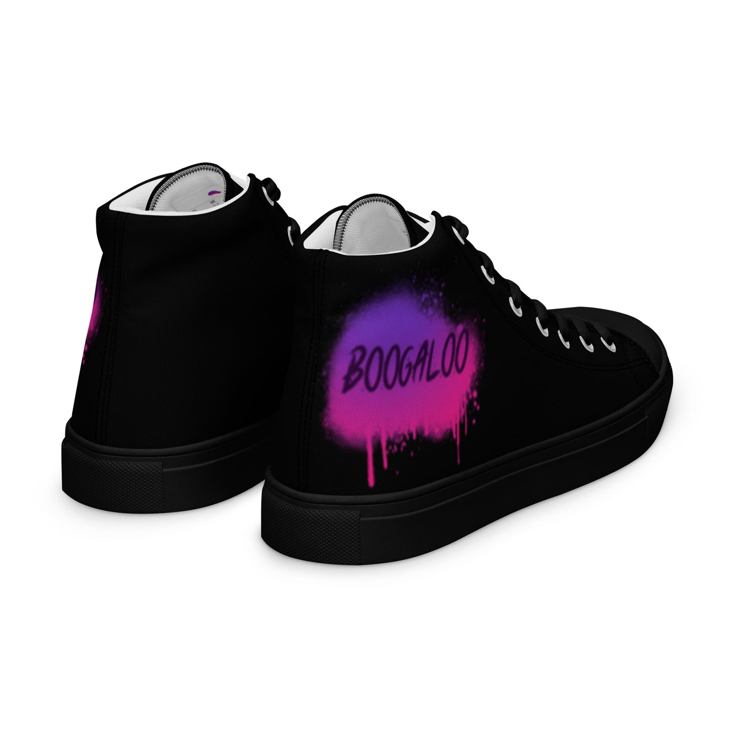 Graffiti Men’s high top canvas shoes