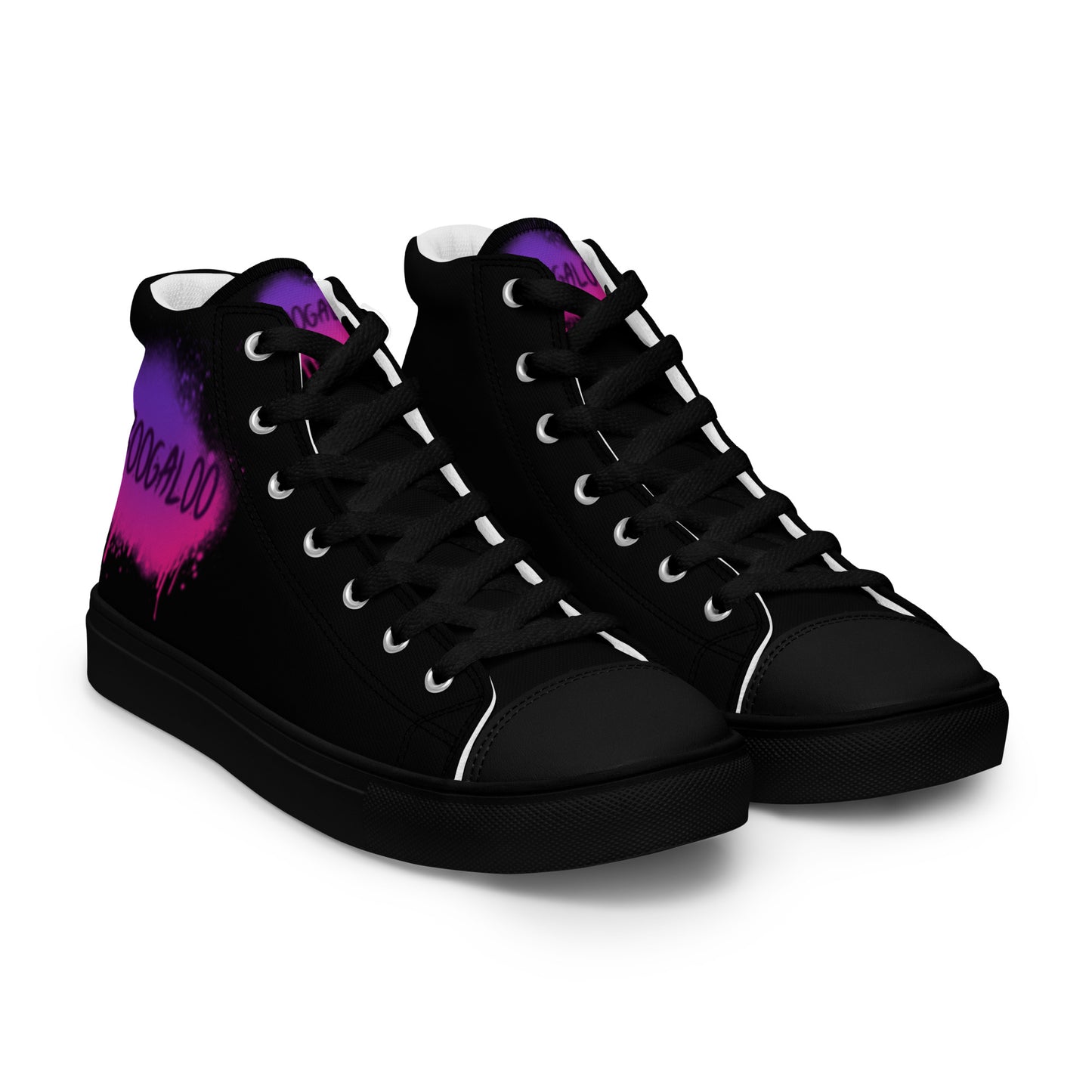 Graffiti Men’s high top canvas shoes