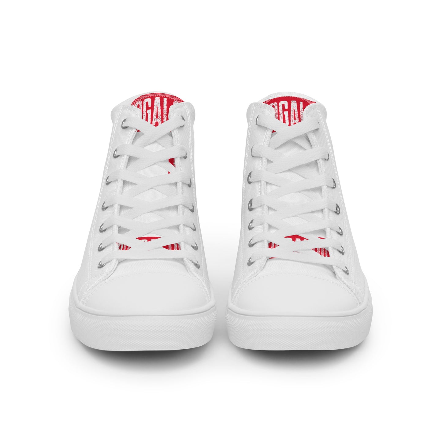 White Men’s high top canvas shoes