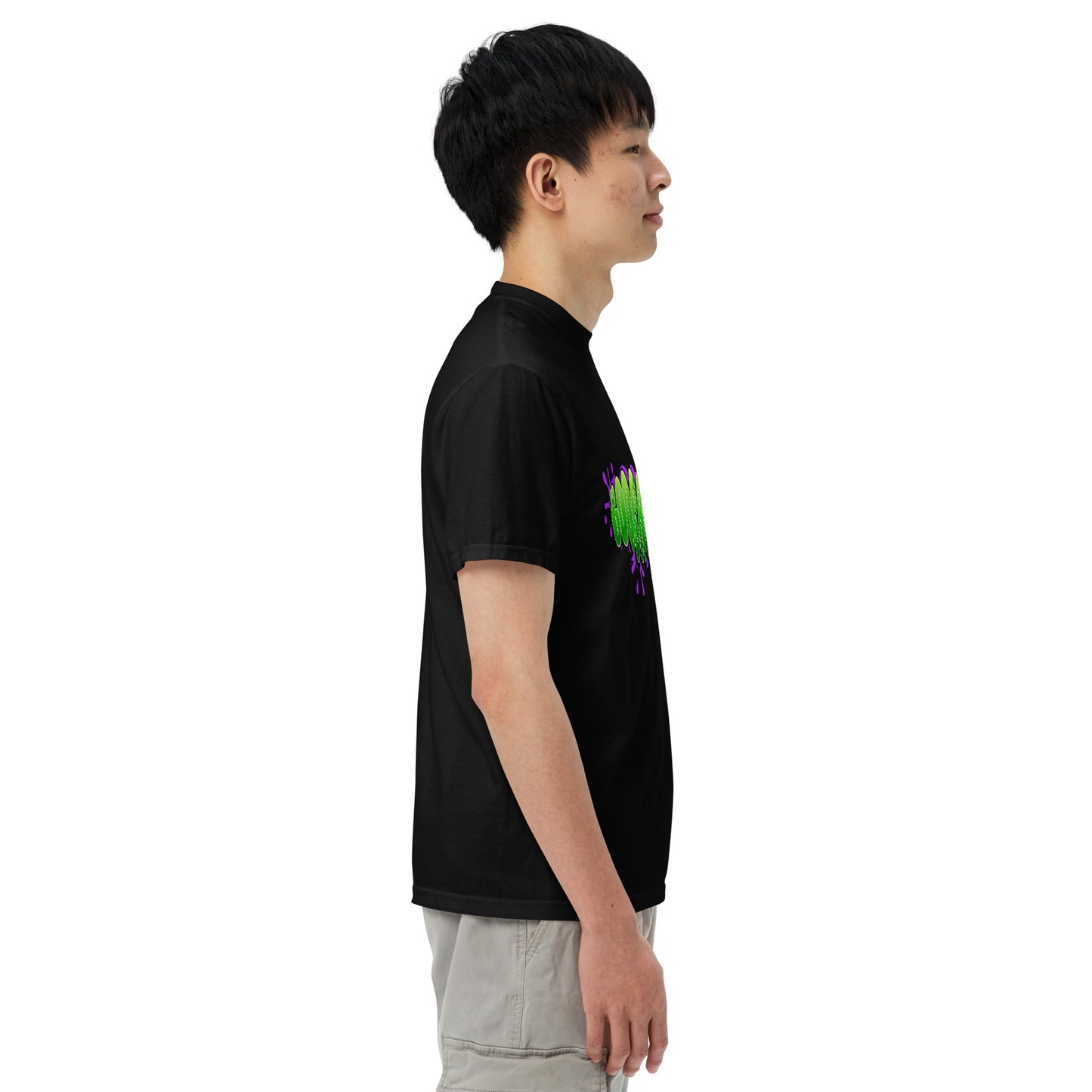 Black Bubble Unisex garment-dyed heavyweight t-shirt