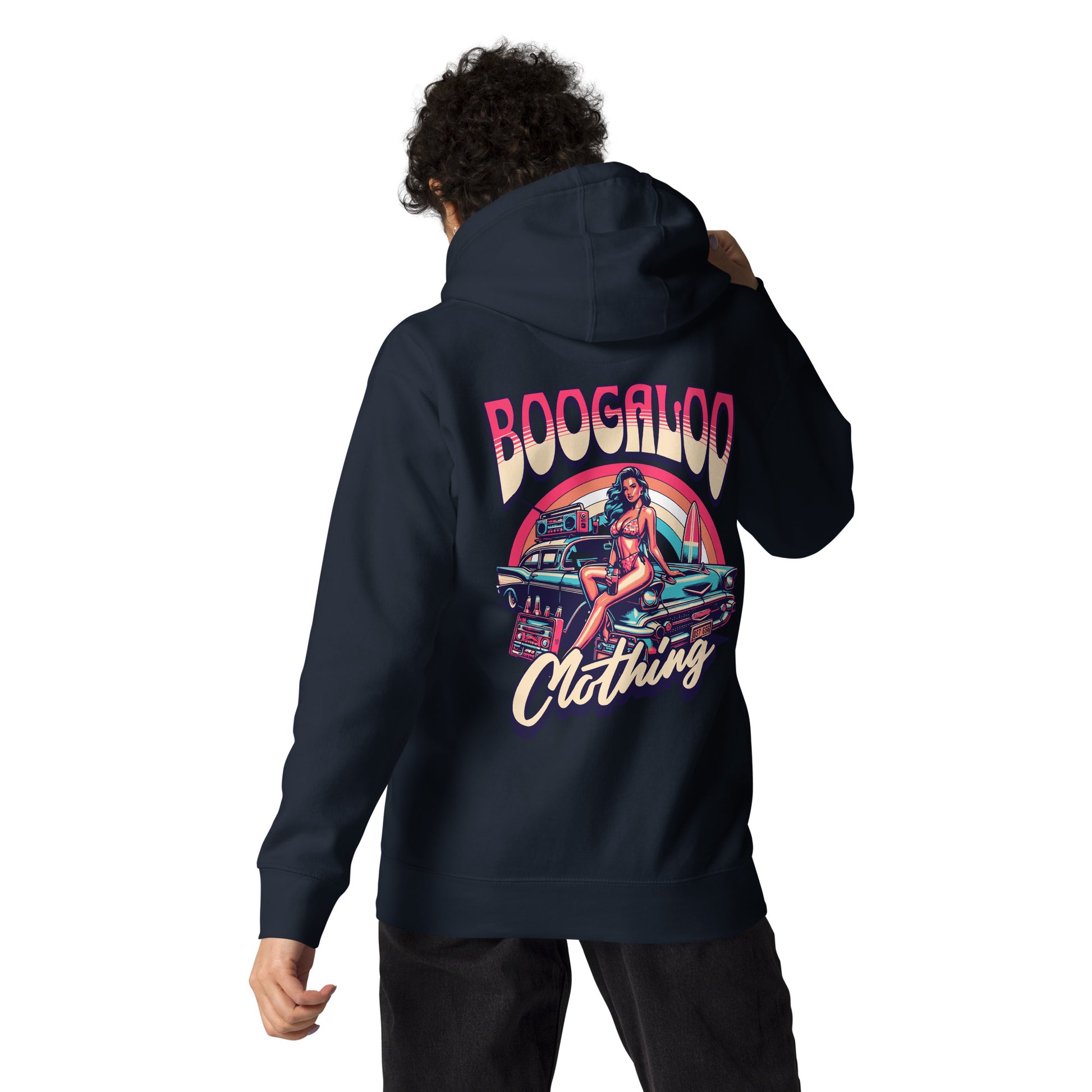 Navy Retro Boogaloo Hoodie