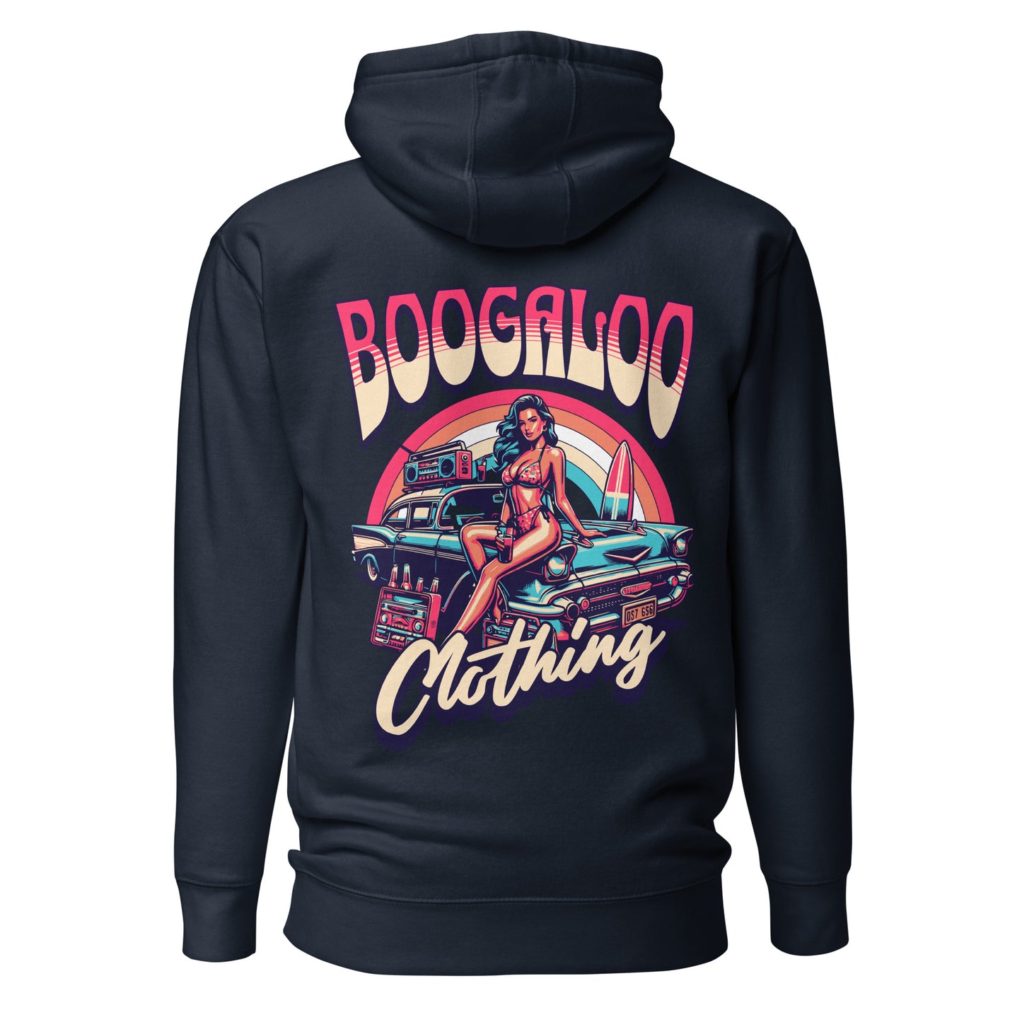 Navy Retro Boogaloo Hoodie