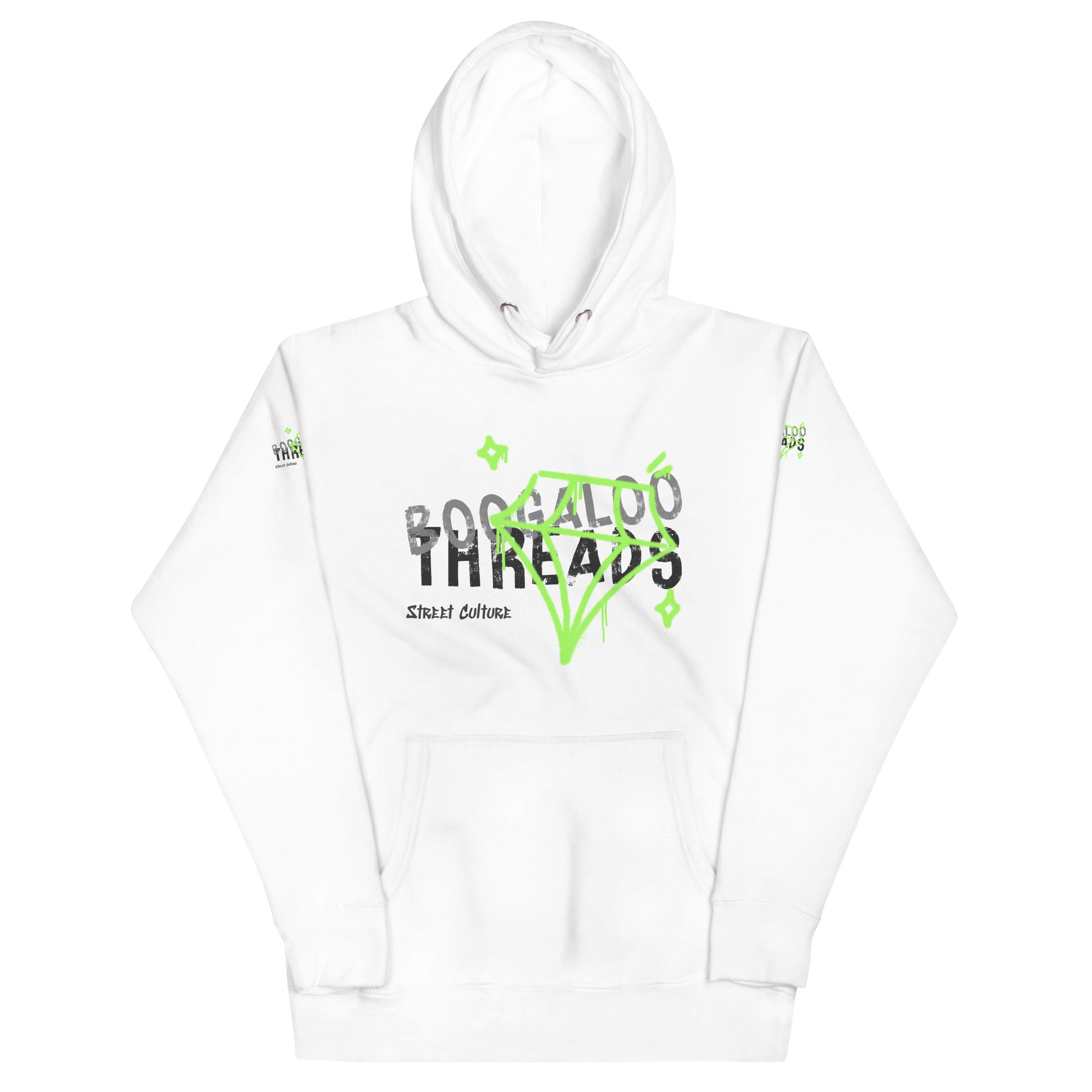 Green Diamond Street Style Hoodie