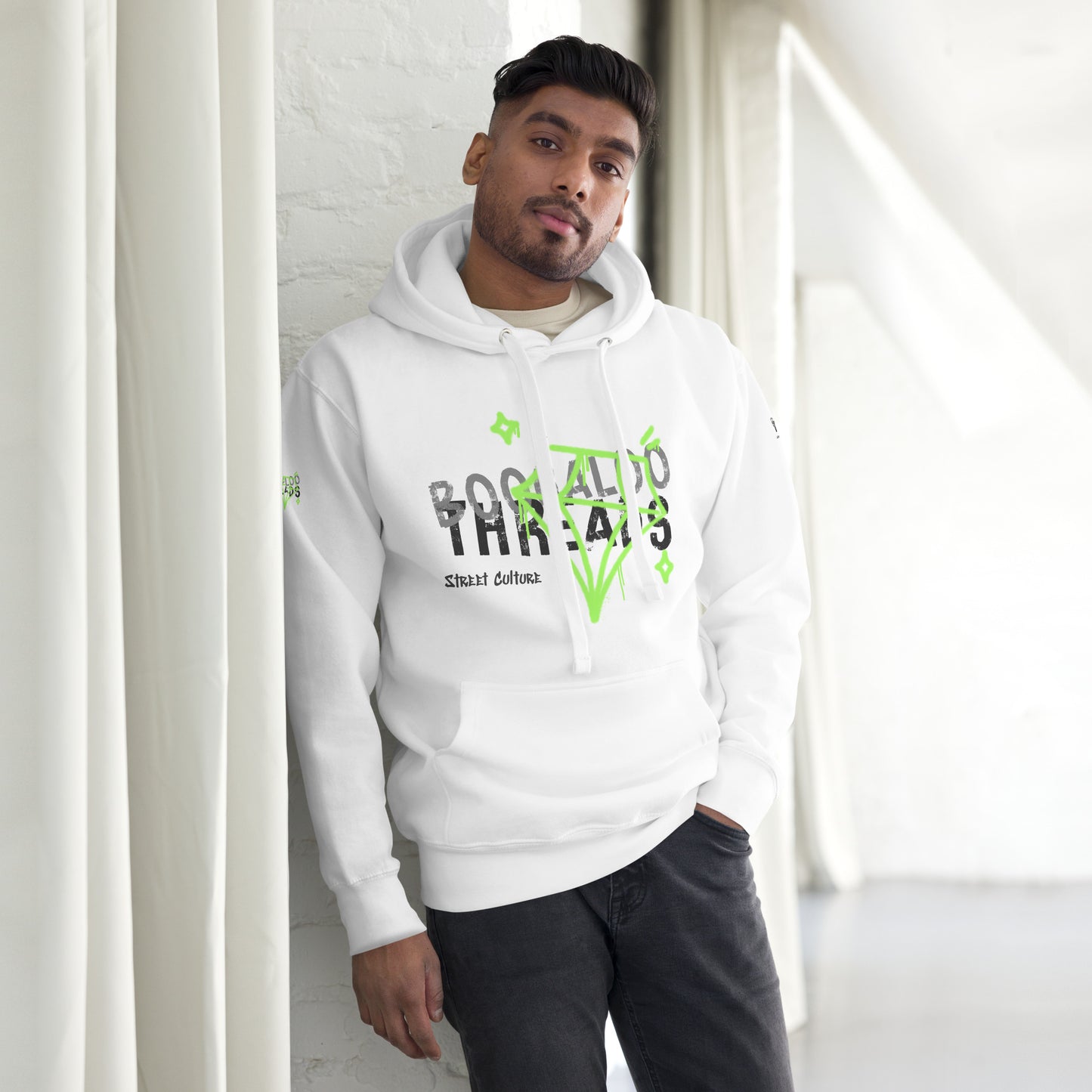 Green Diamond Street Style Hoodie