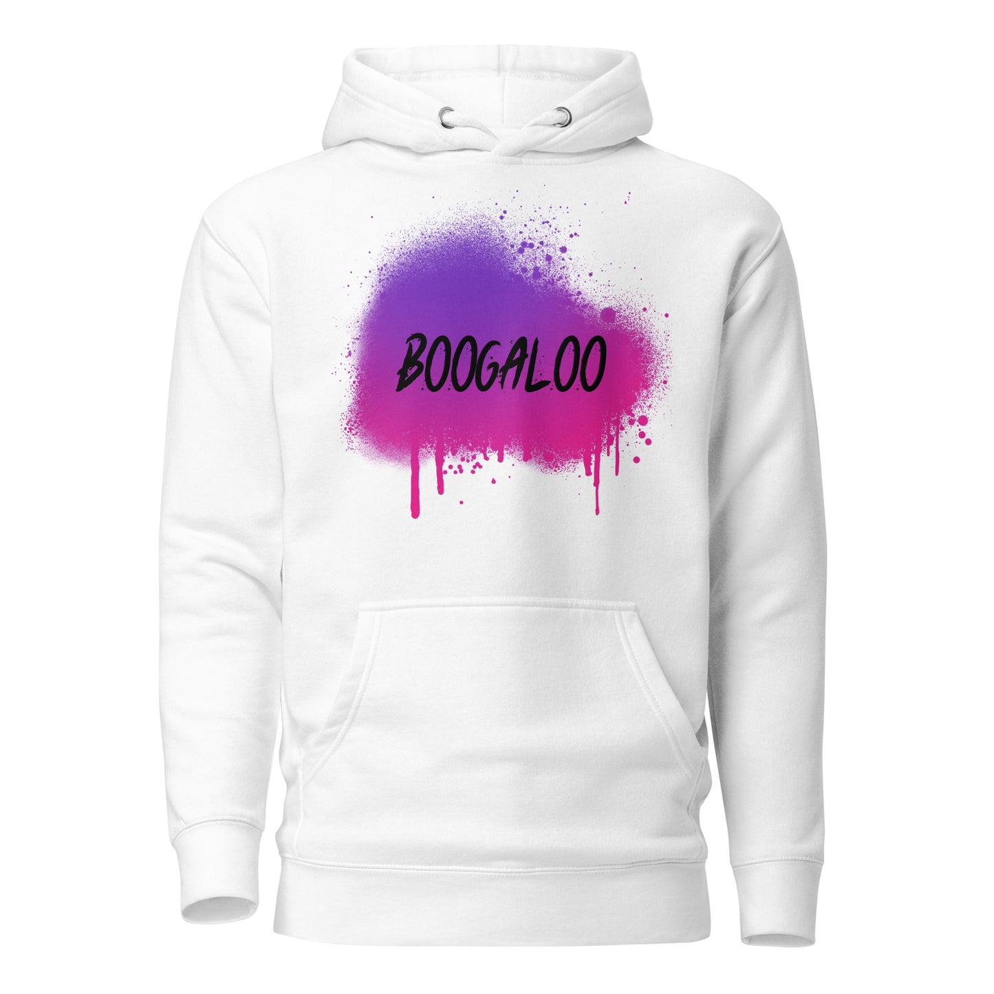 Spray Paint White Unisex Hoodie